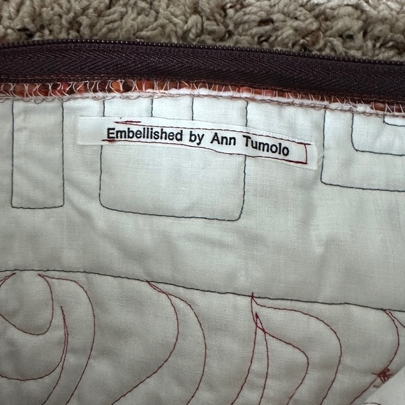 Handmade Pink Orange Tie Dye Quilted Embroidered Boho Bag Hippie Indie - Picture 14 of 16